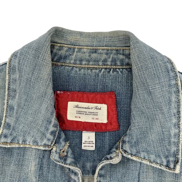 ABERCROMBIE & FITCH Classic Denim Jacket S - Picture 5 of 9